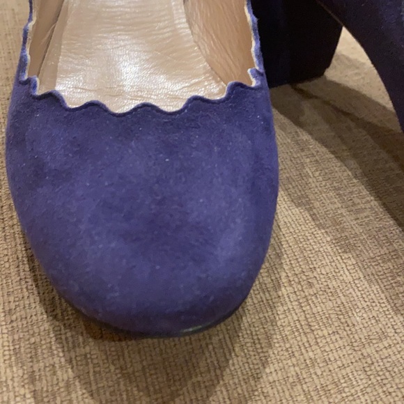 Chloe scalloped suede heels - Picture 10 of 14